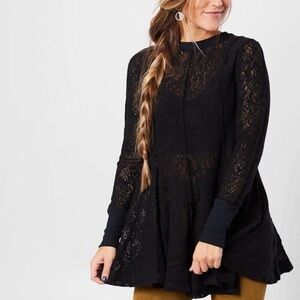 Free People Lace Mini Dress